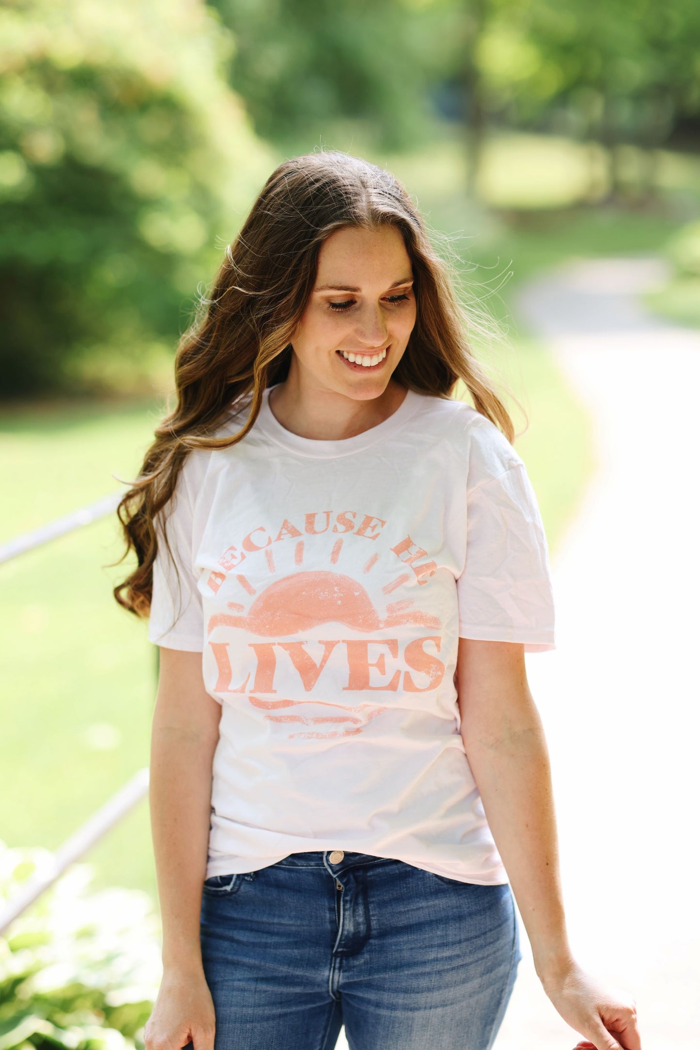 Because He Lives Graphic Tee (S-2X)