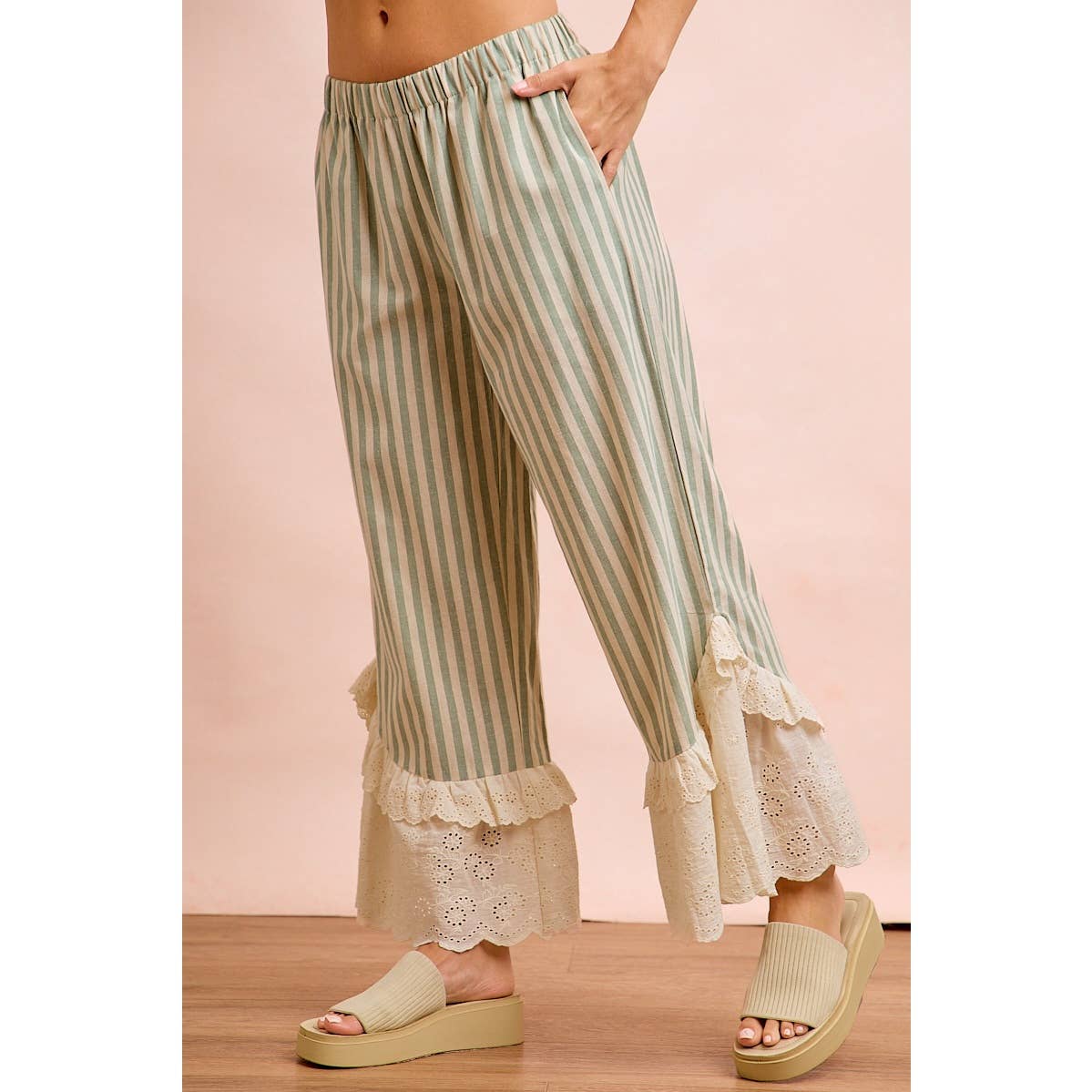 Can You Even Cuteness Striped Pants (S-Xl)