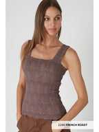 Textured Blooms Square Tank (6 colors)