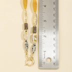 Wood Stone & Ceramic Beaded Necklace