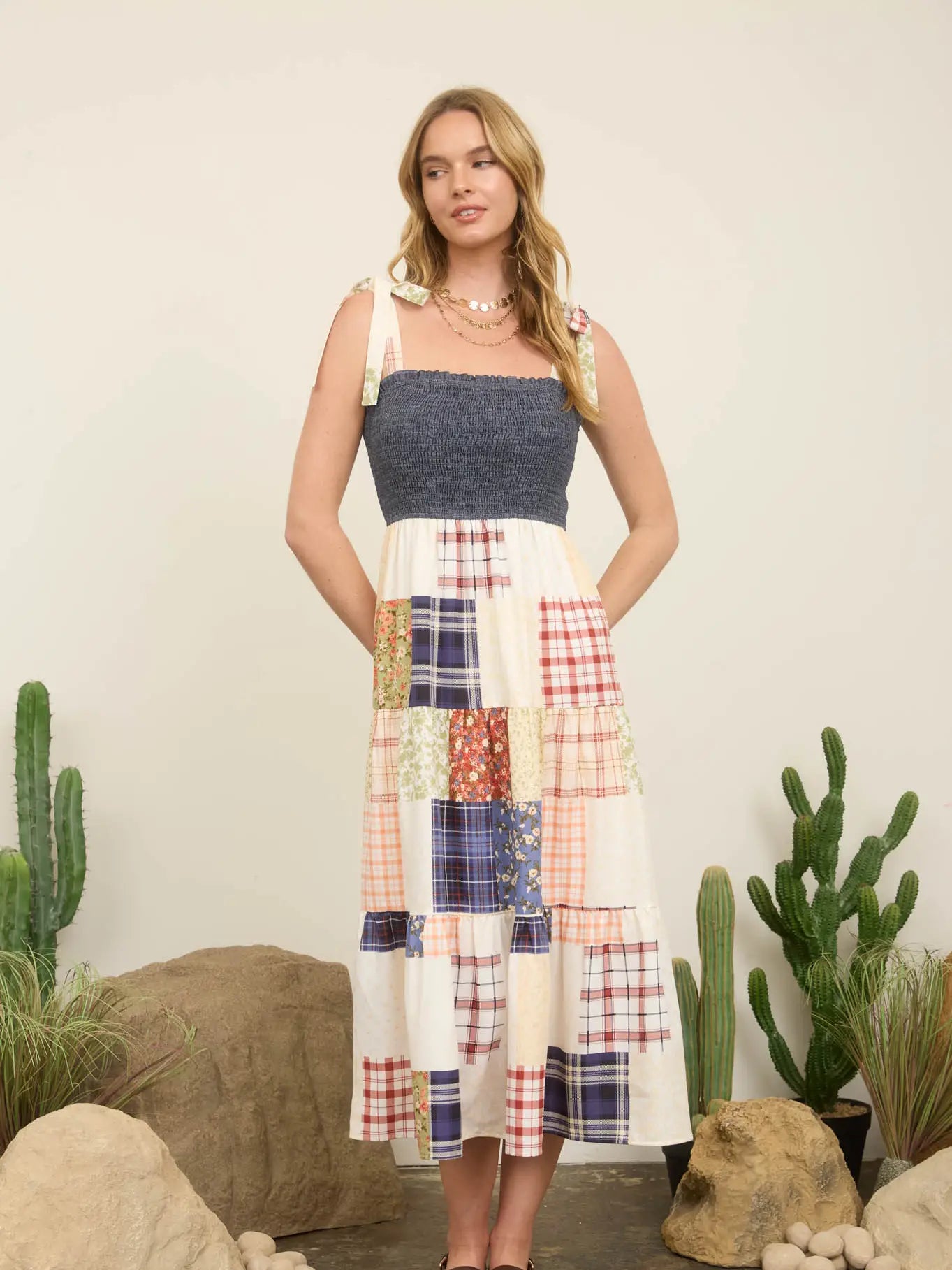 Homestead Patchwork Dress