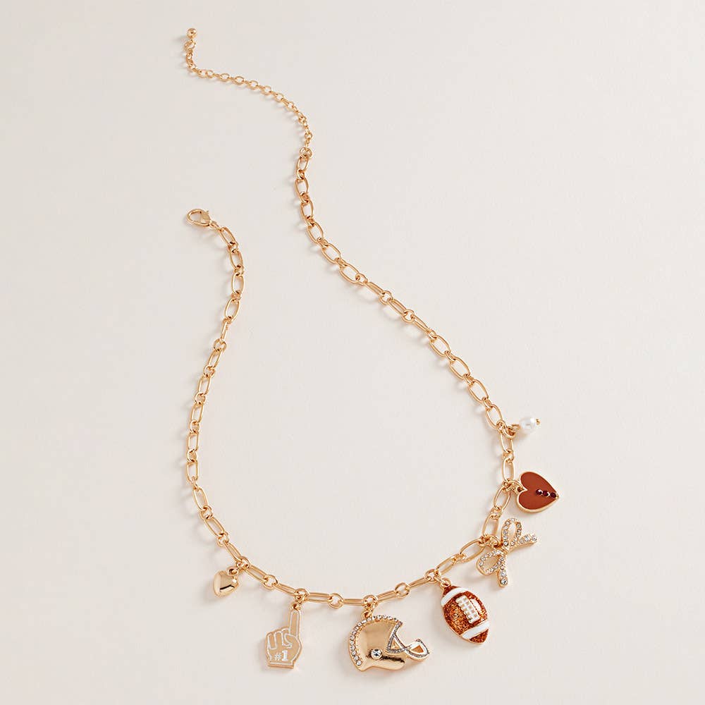Football Charm Necklace