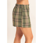The Fall Lounging Shorts-Olive