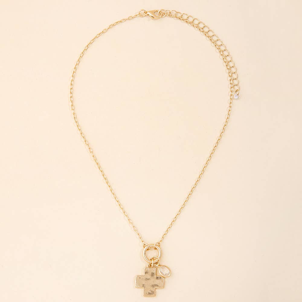 Cross & Pearl Necklace