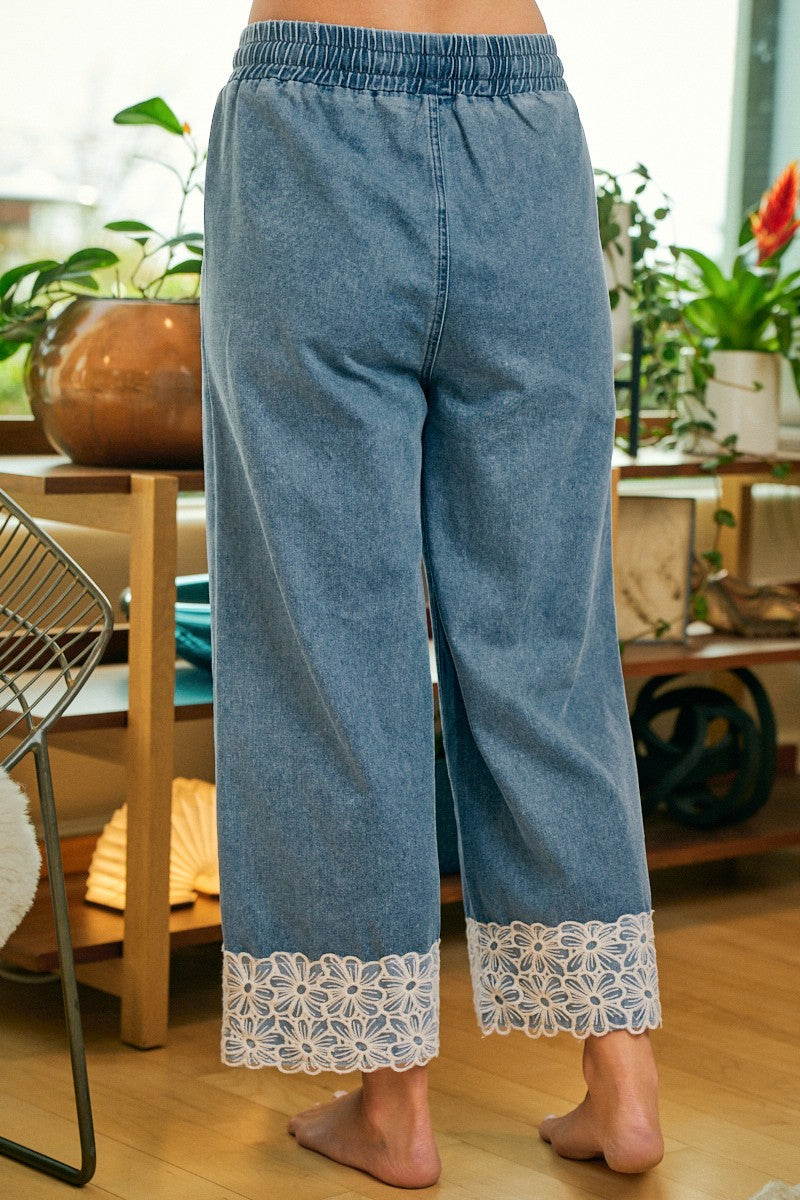 Lace & Denim Dreams Bottoms (S-XL)