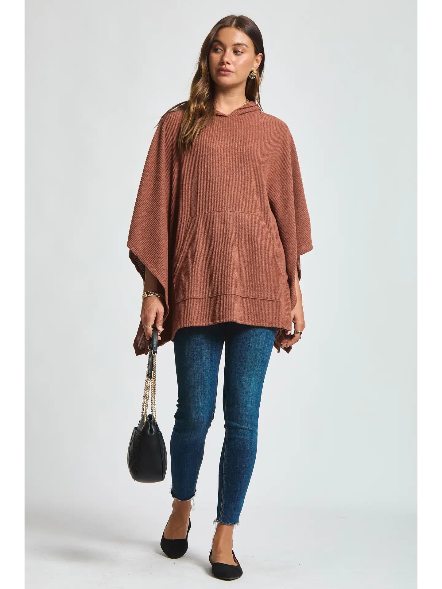 Pumpkin Spice Poncho Top