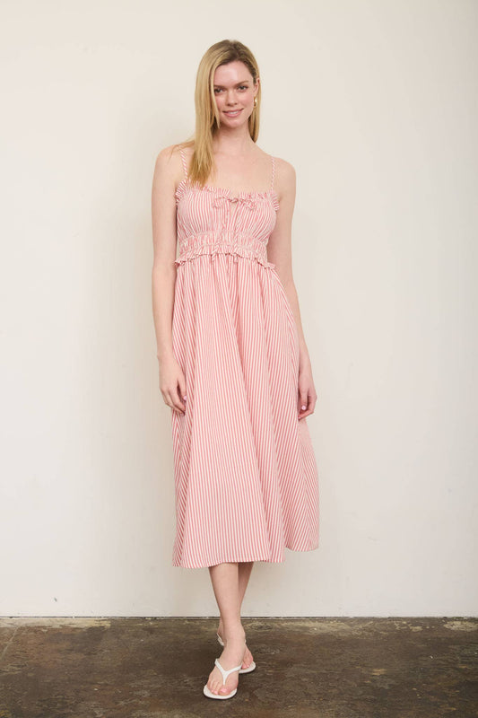 Sweet on Striped Spaghetti Strap Dress