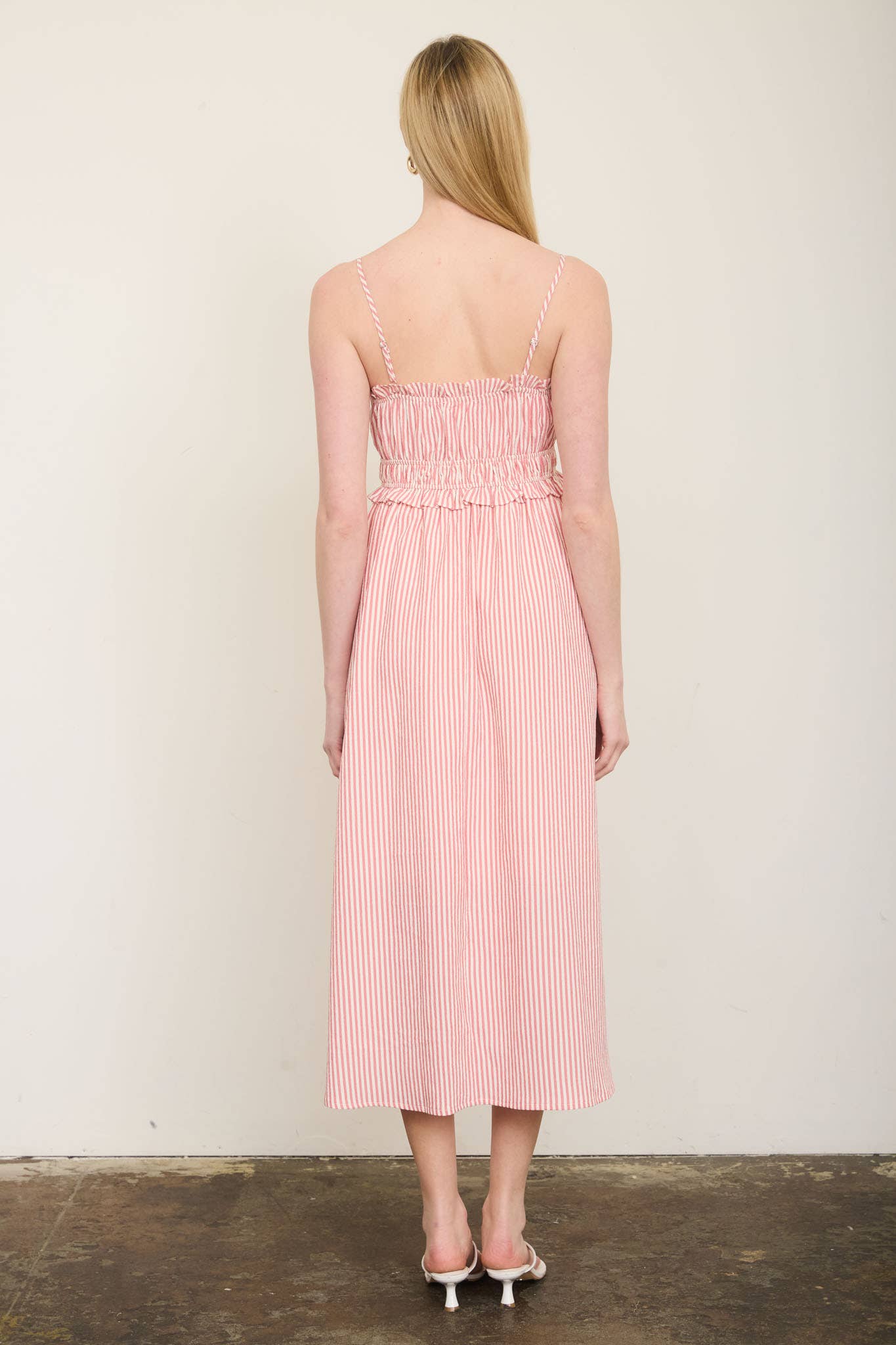 Sweet on Striped Spaghetti Strap Dress