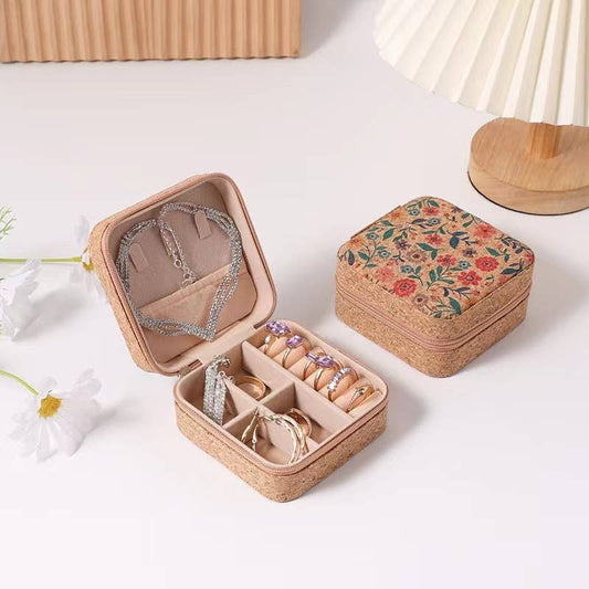 Vintage Western Print Jewelry Box