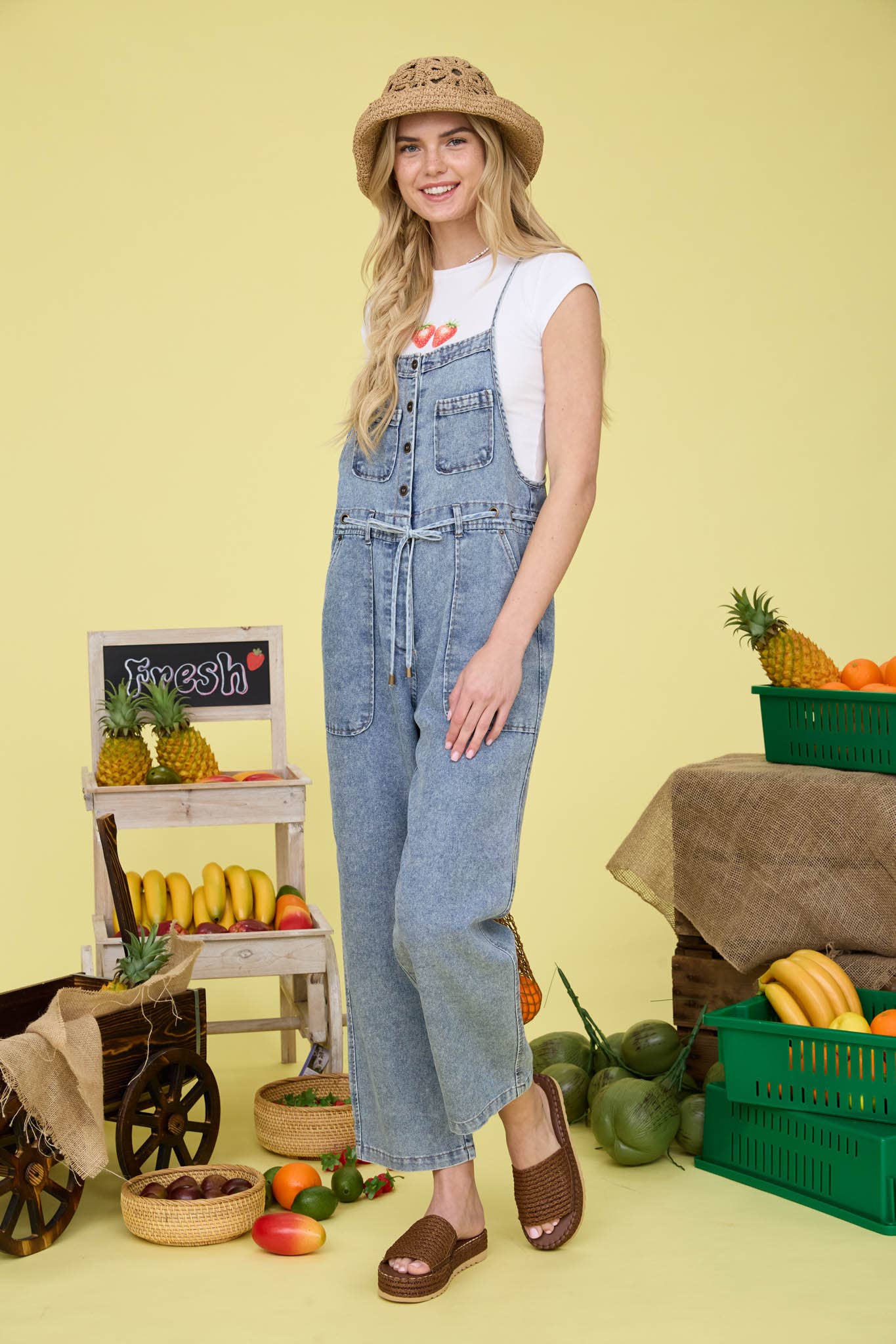 The Throw & Go Denim Overalls
