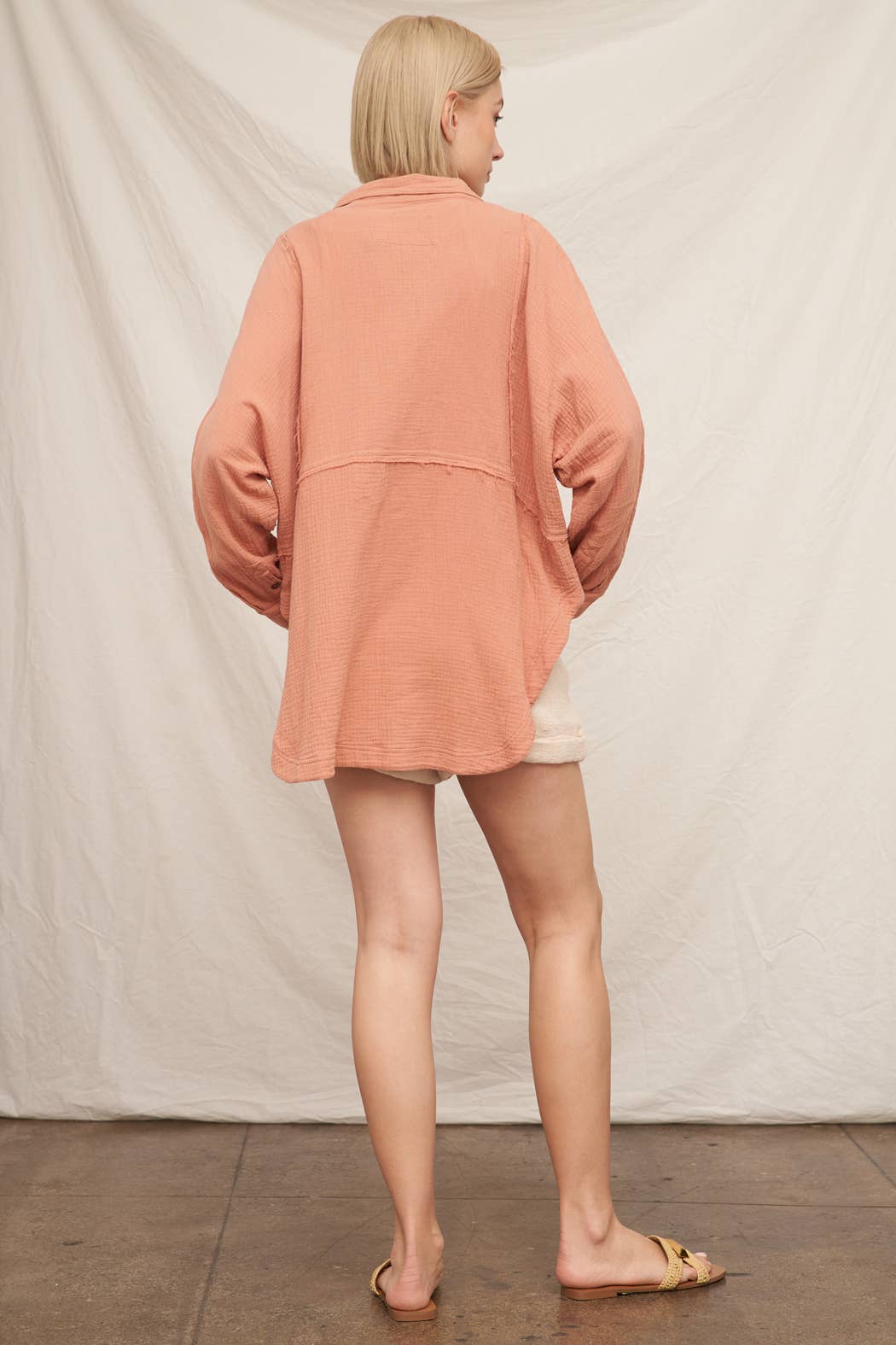 Apricot Lane Gauze Button Up