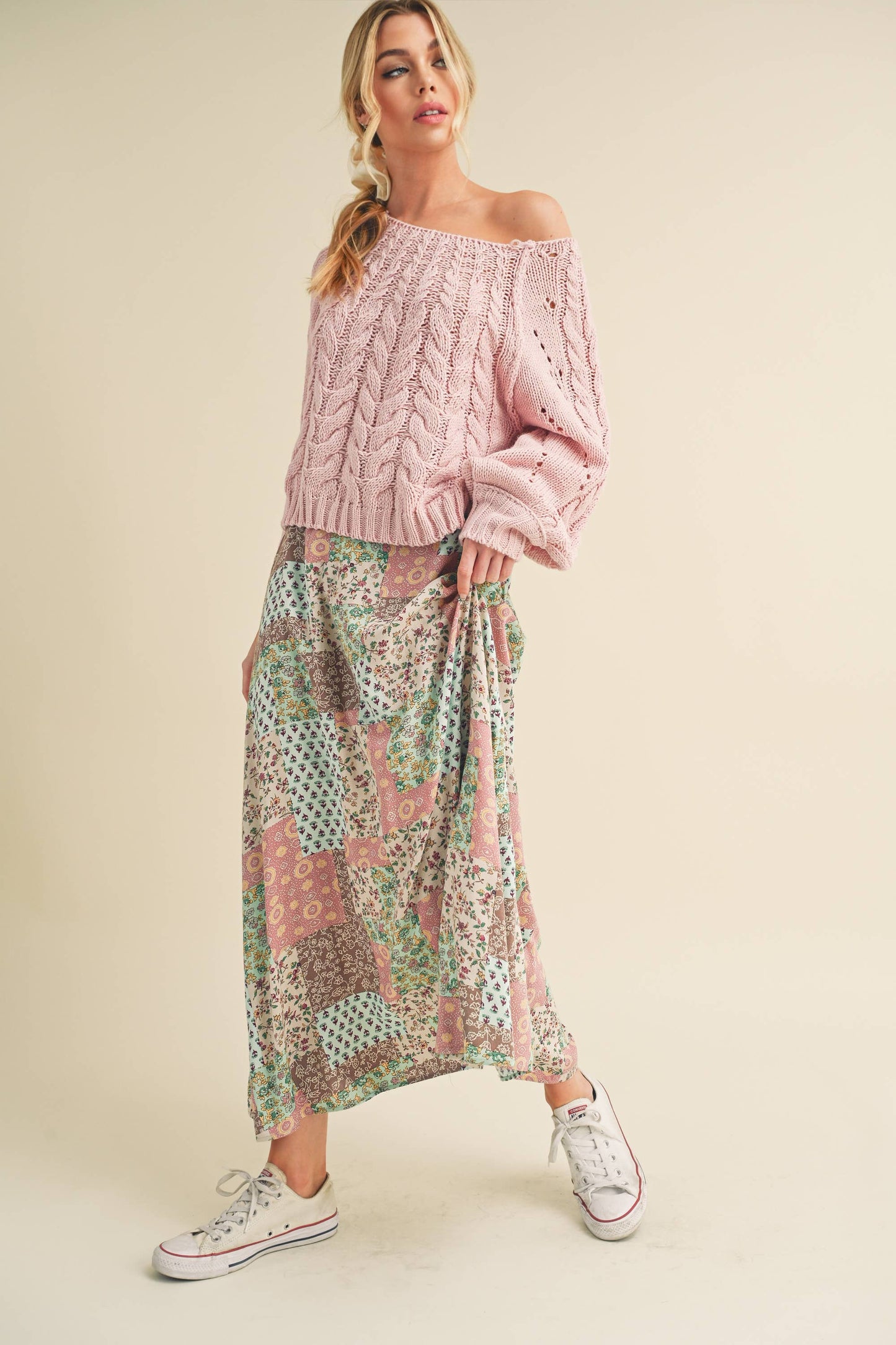 Patty Patchwork Maxi Skirt