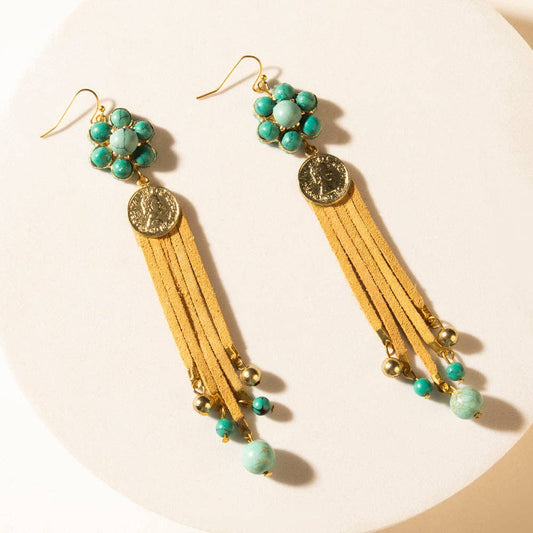 Desert Concho Bloom Drop Earrings