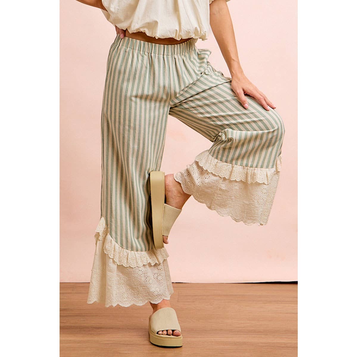 Can You Even Cuteness Striped Pants (S-Xl)