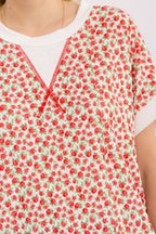 Ruby Floral Top (S-XL)
