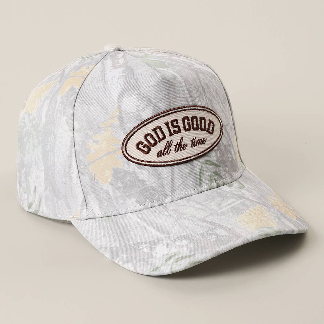God Is Good Camo Trucker Hat