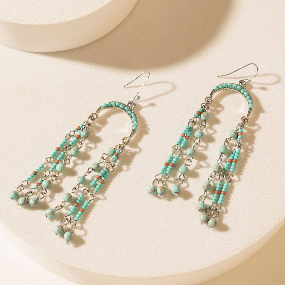 Twin Oasis Drop Earrings