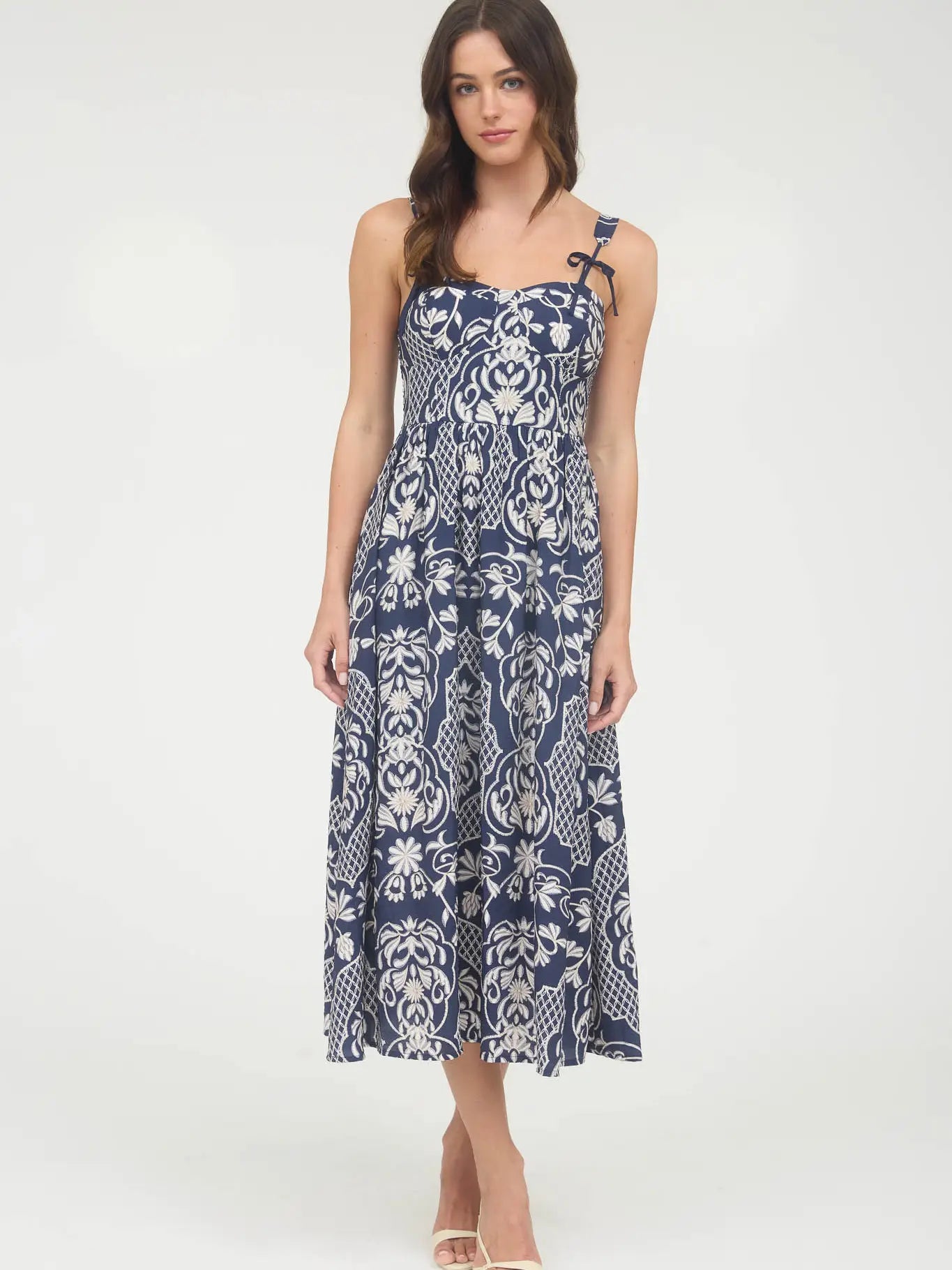 Blueberry Cobbler Midi Dress