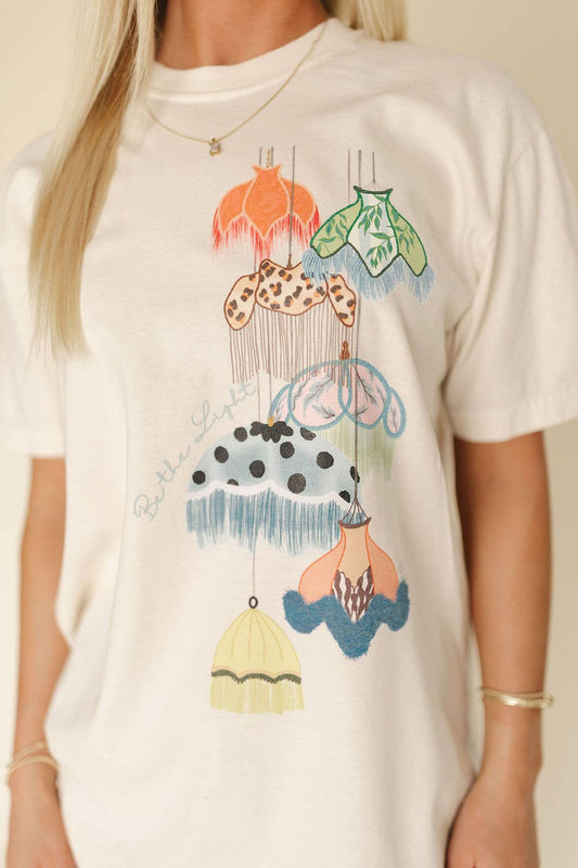 Be The Light Vintage Lamp Shades Graphic Tee (S-3X)