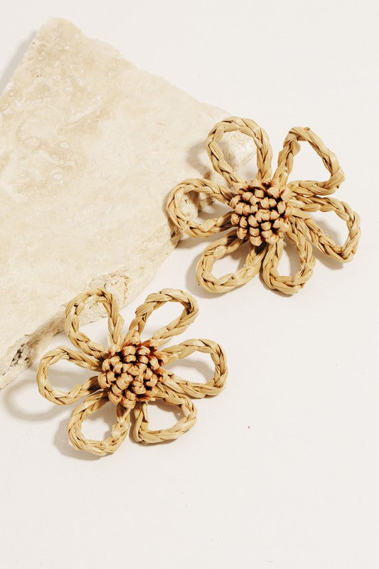 Studded For Fall Flower Earrings