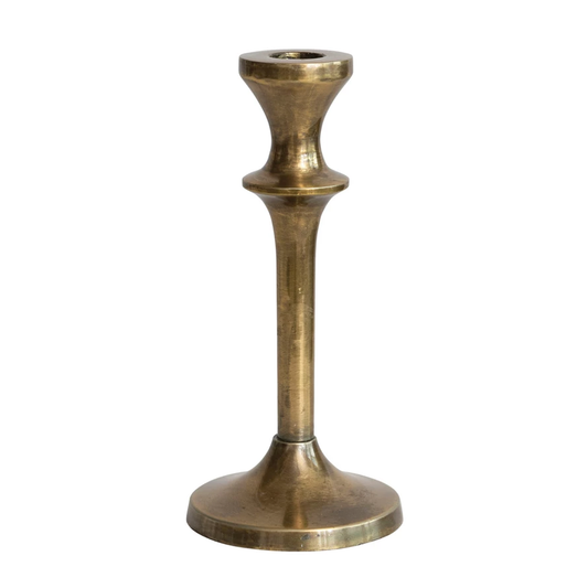 Lg. Antique Brass Candle Holder