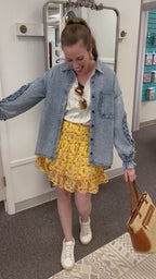Simply Blissful Floral Skirt