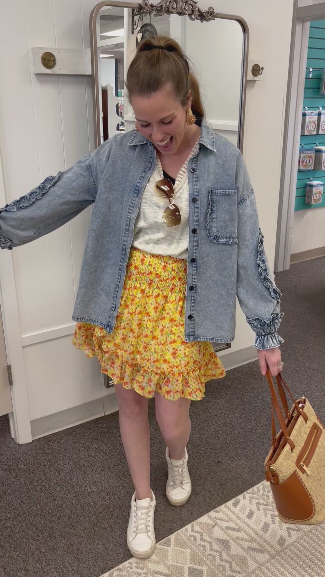 Simply Blissful Floral Skirt