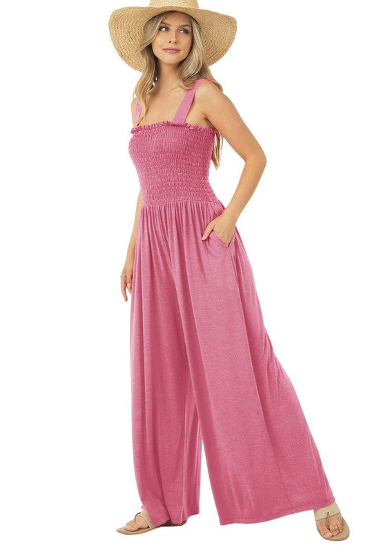 Sweet As Ever Jumpsuit-Rose (S-XL)