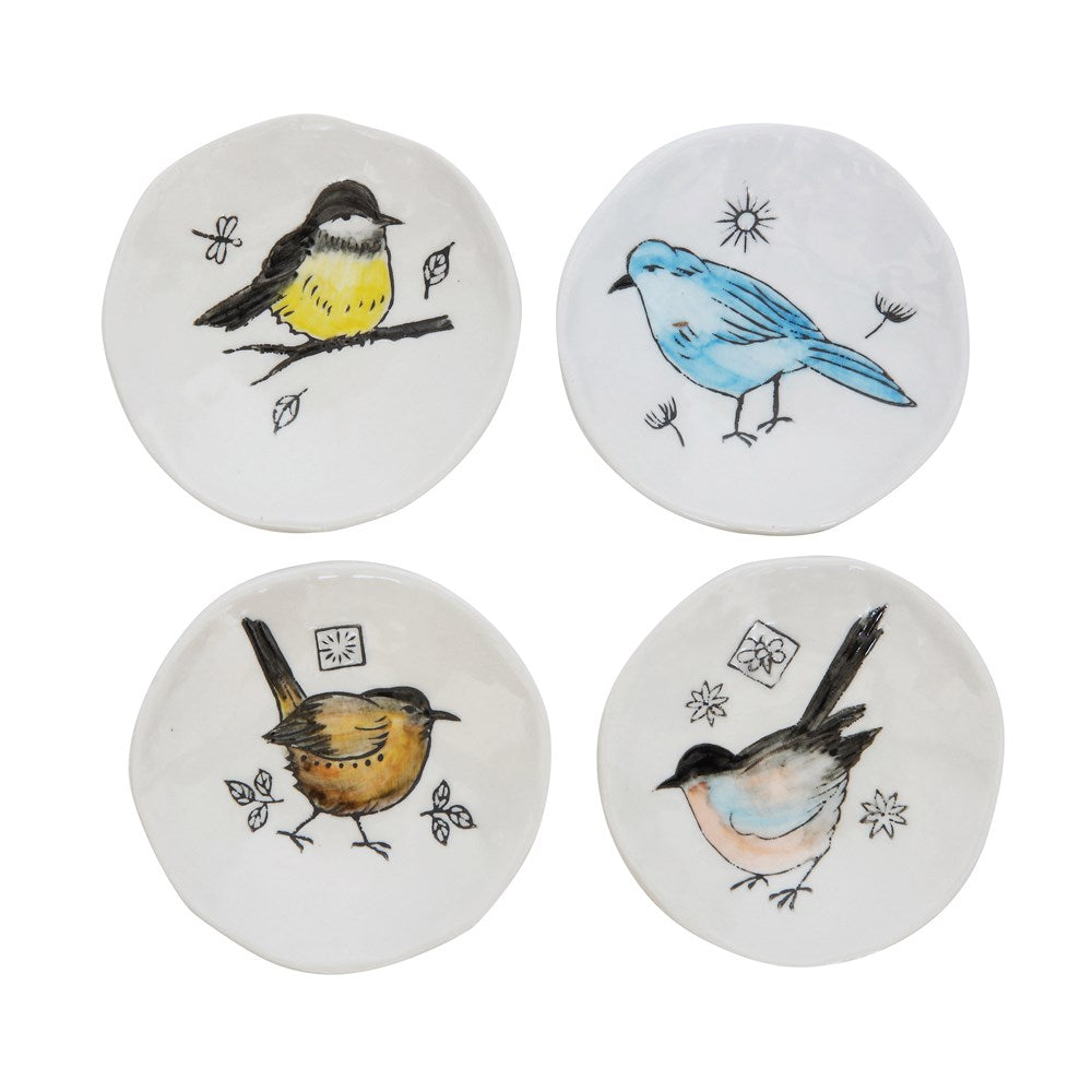Hand Painted Bird Dish (4 Styles)