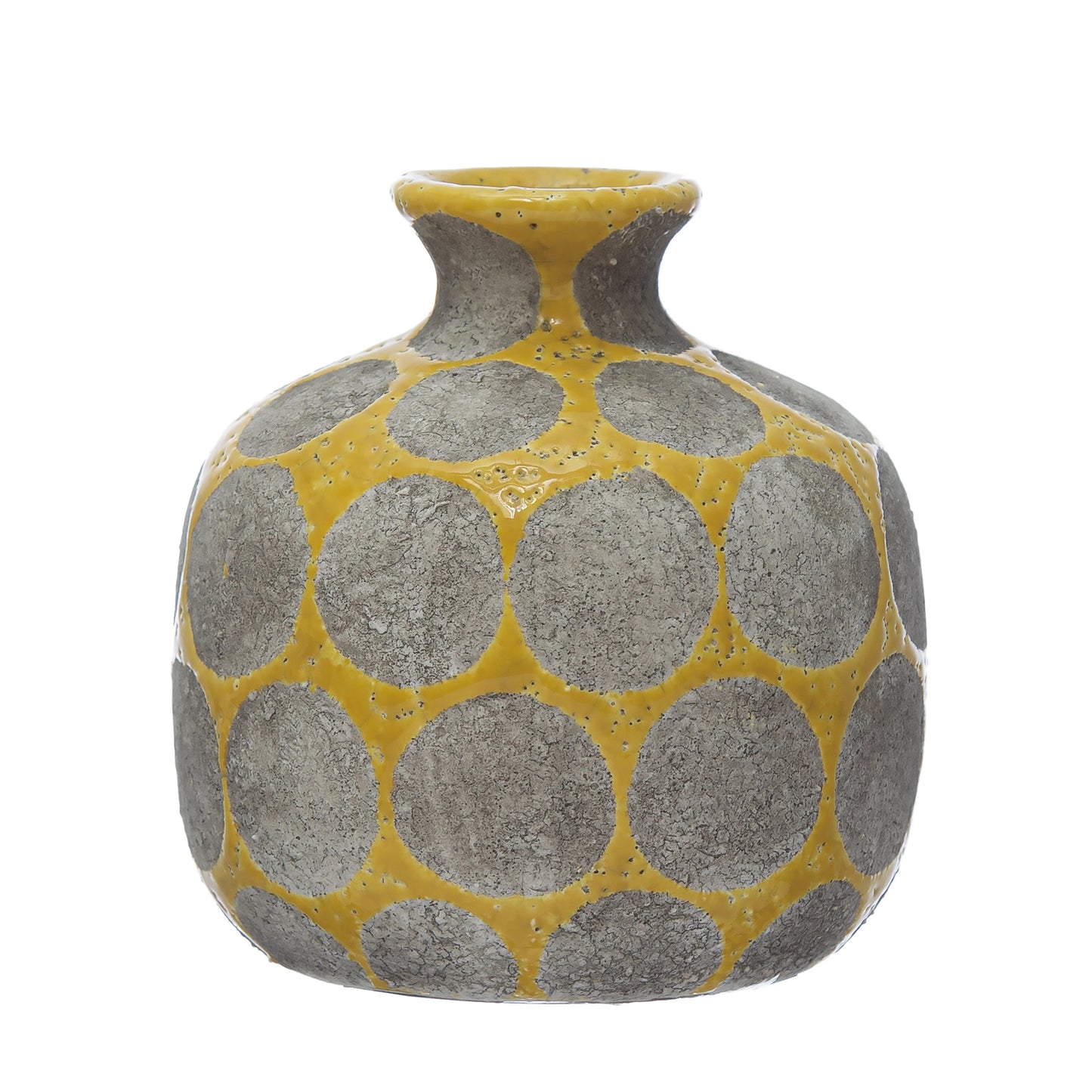 Terra-cotta Vase with Wax Relief Dots (3 Colors)