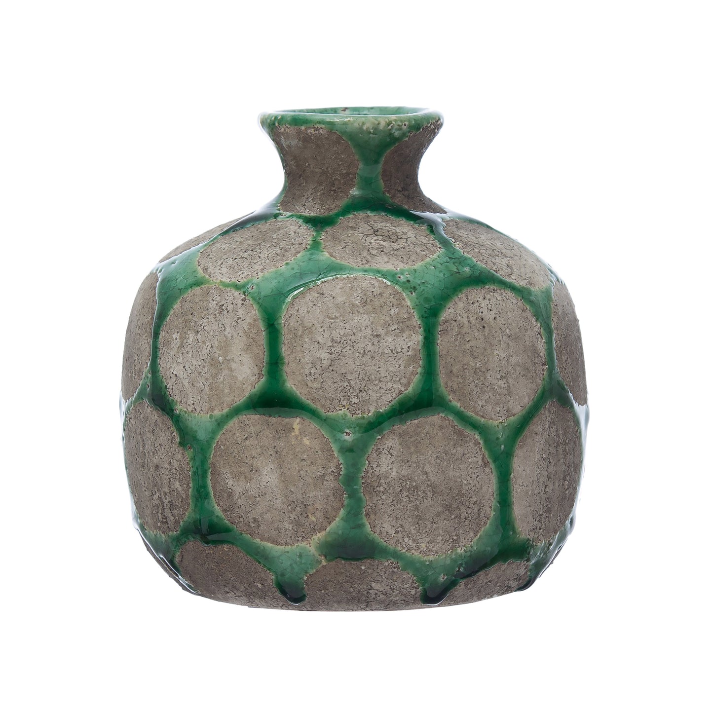 Terra-cotta Vase with Wax Relief Dots (3 Colors)