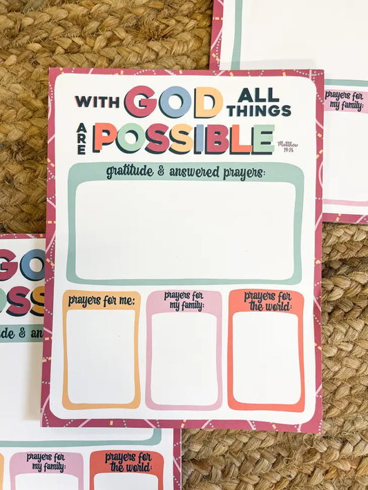 All Things Are Possible Notepad