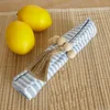 Wood Beaded Napkin Rings with Rope (Set of 4)