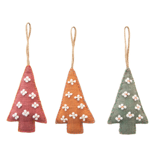 Jute Christmas Tree Ornaments (3 Colors)
