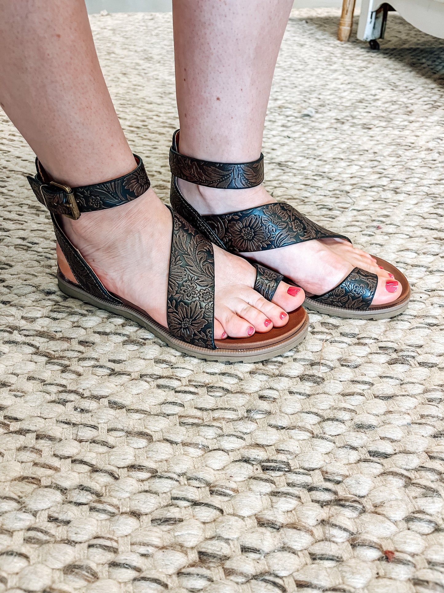 Steffy Tooled Sandal